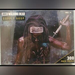 Michonne Jigsaw Puzzle TWD Walking Dead Katana 300p SEALED Supply Drop Exclusive
